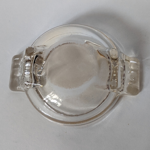 Vintage mid century thick glass ashtray orange coated - Picture 6 of 6